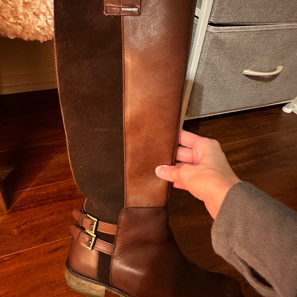 Brown and Black Riding Boots